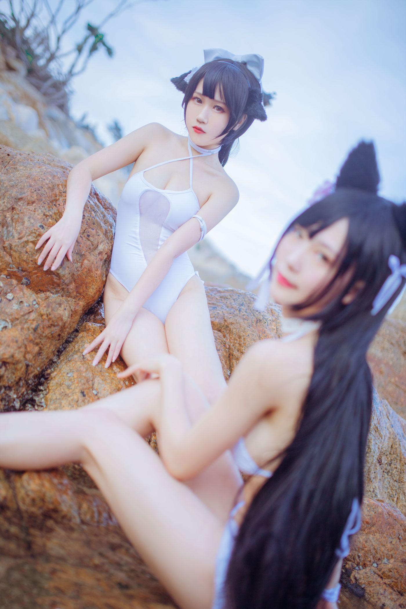 抖娘-利世 NO.006 抖娘×不呆猫 獒犬海边泳装 [41P]插图9