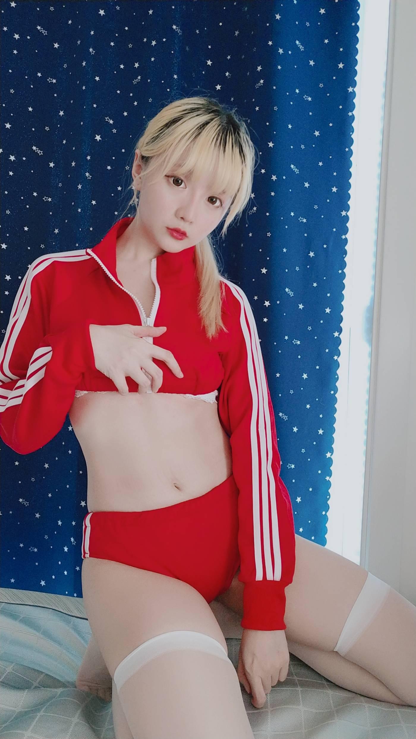 星之迟迟 – 定制02 6-21 红色体操服 [60P]插图7