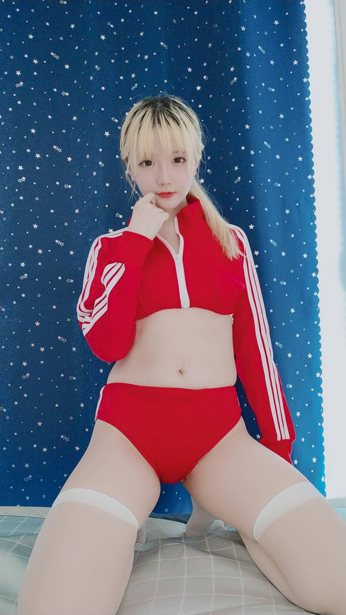 星之迟迟 – 定制02 6-21 红色体操服 [60P]插图8