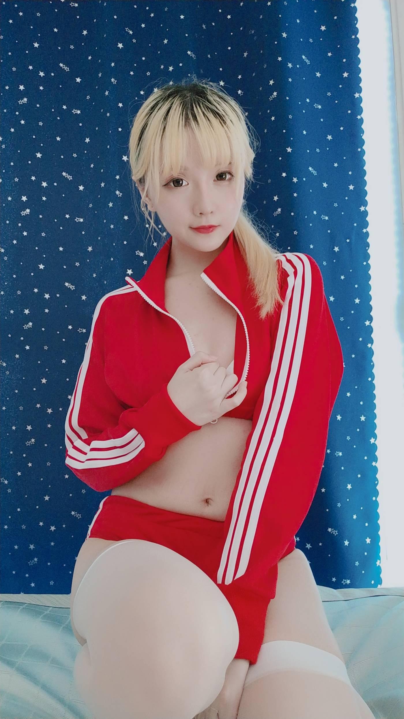 星之迟迟 – 定制02 6-21 红色体操服 [60P]插图