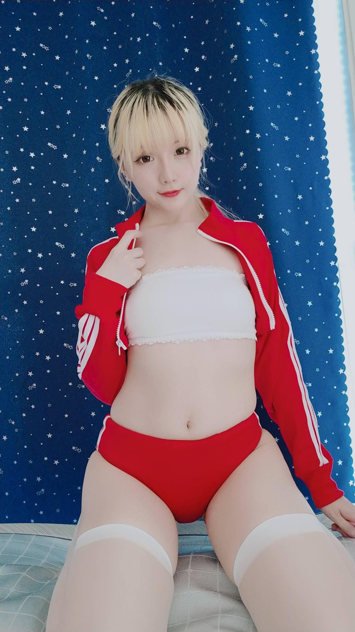 星之迟迟 – 定制02 6-21 红色体操服 [60P]插图2
