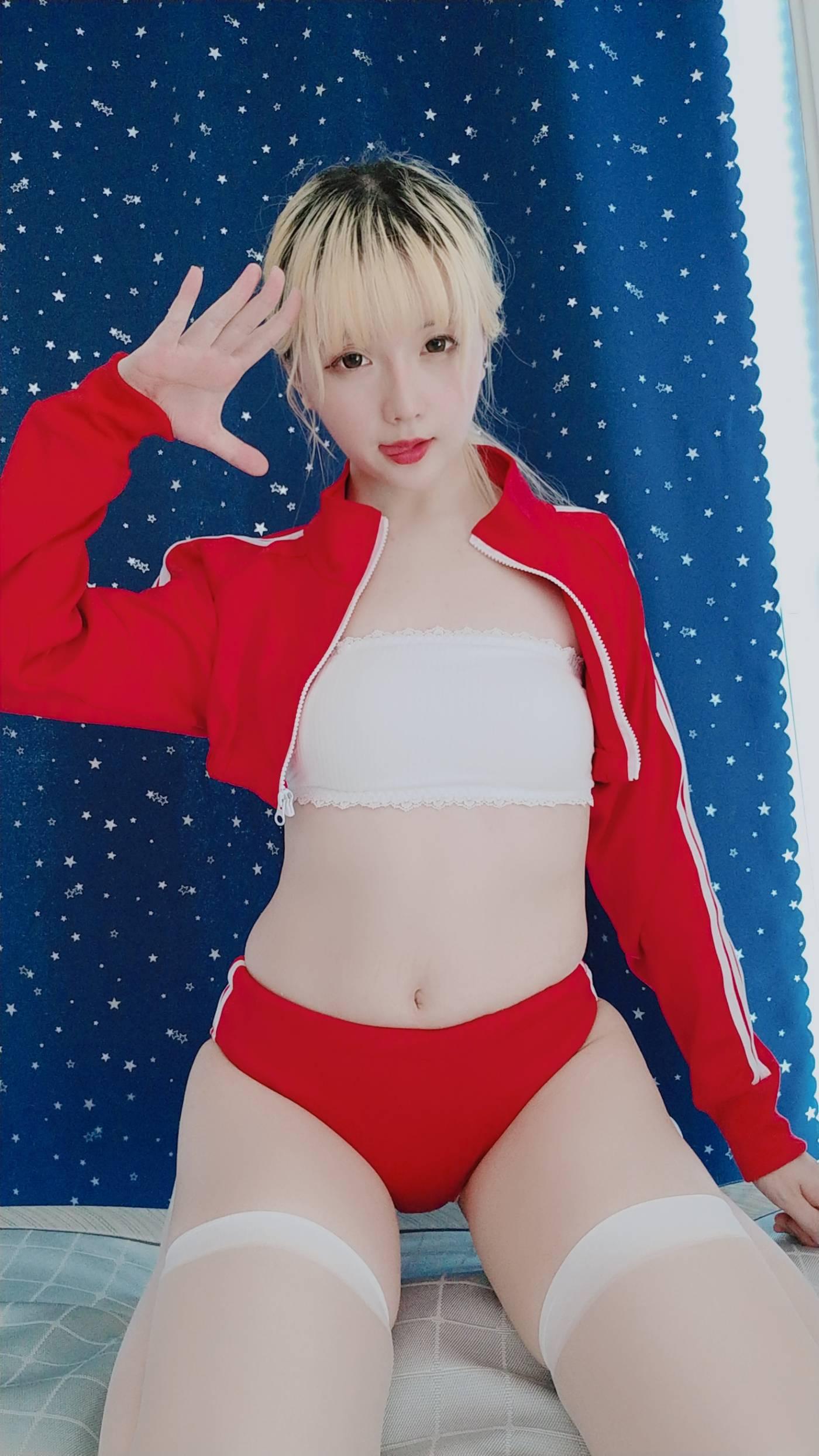 星之迟迟 – 定制02 6-21 红色体操服 [60P]插图3
