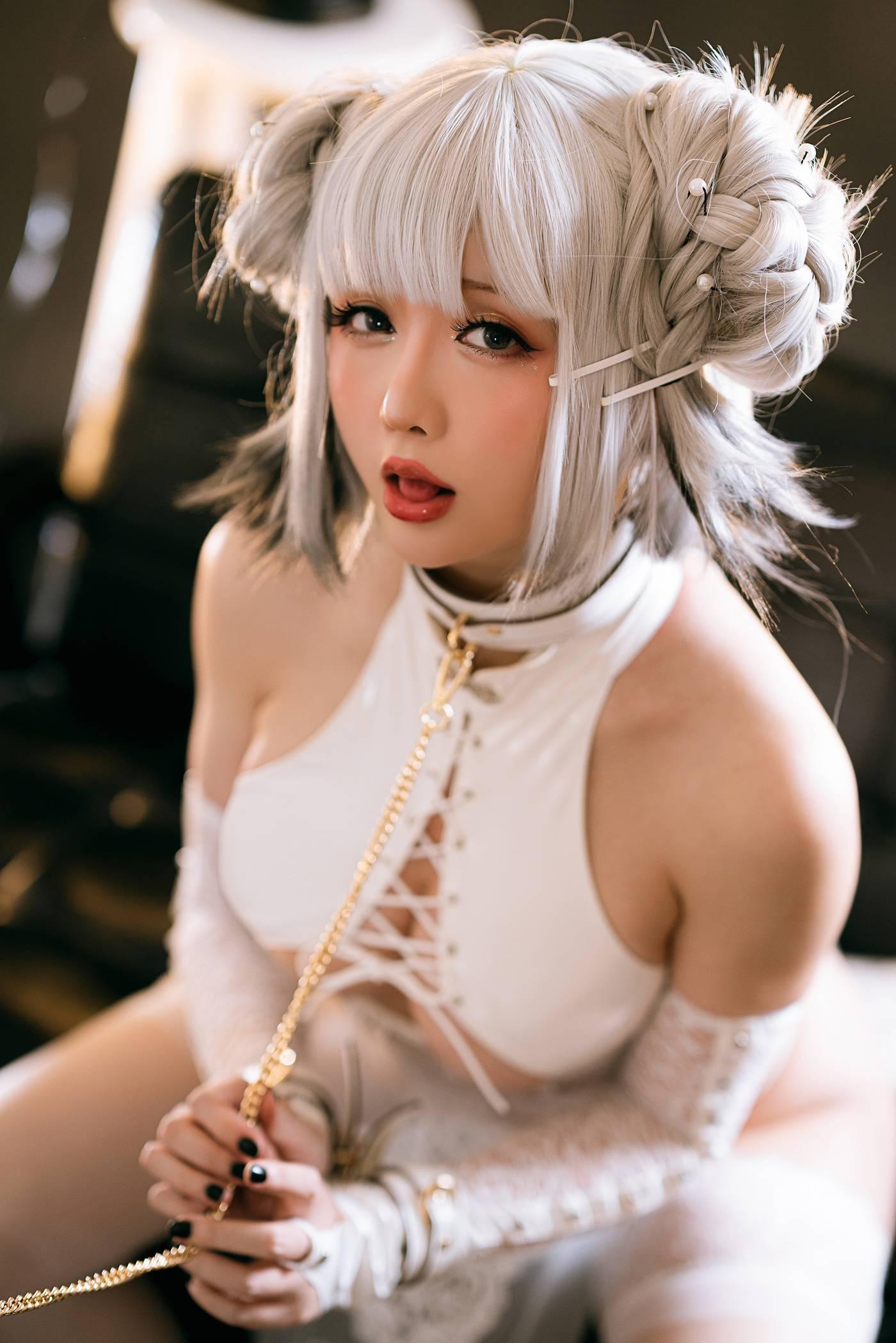 星之迟迟 – NO.71 白狗勾 旗袍 -正片[90P]插图