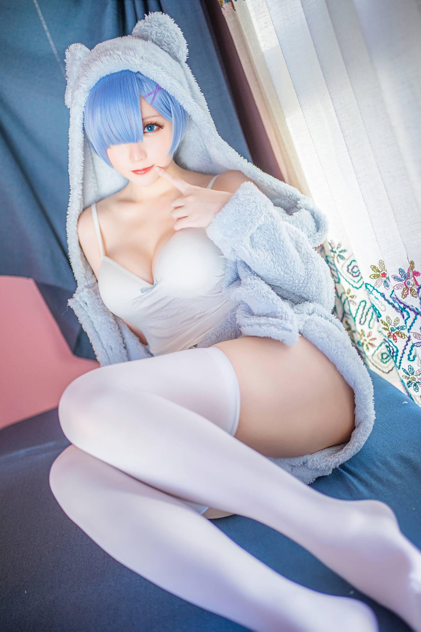 星之迟迟 – NO.11 蕾姆猫娘睡衣 [14P]插图1