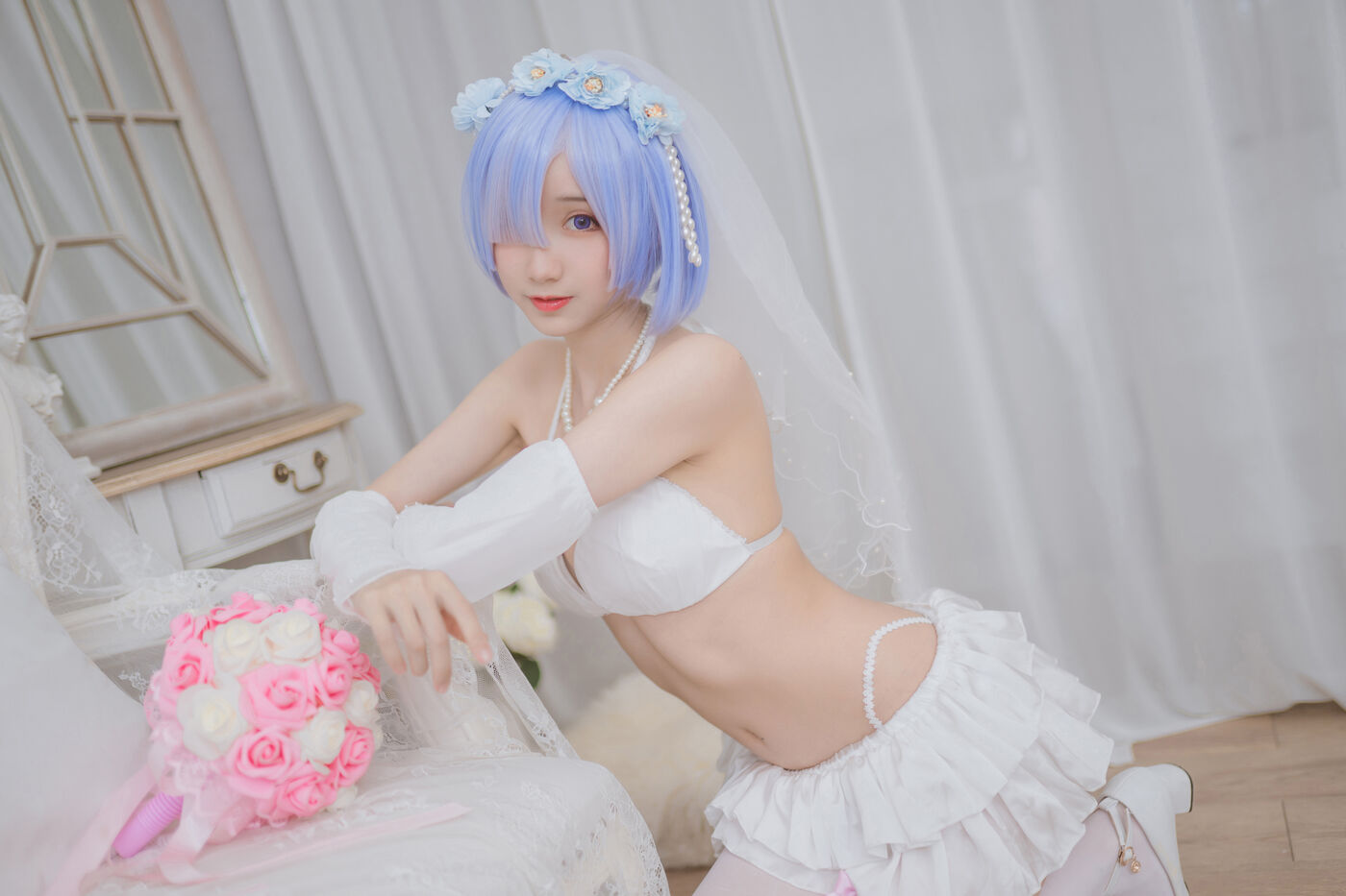 木绵绵OwO  蕾姆婚纱 [30P]插图6