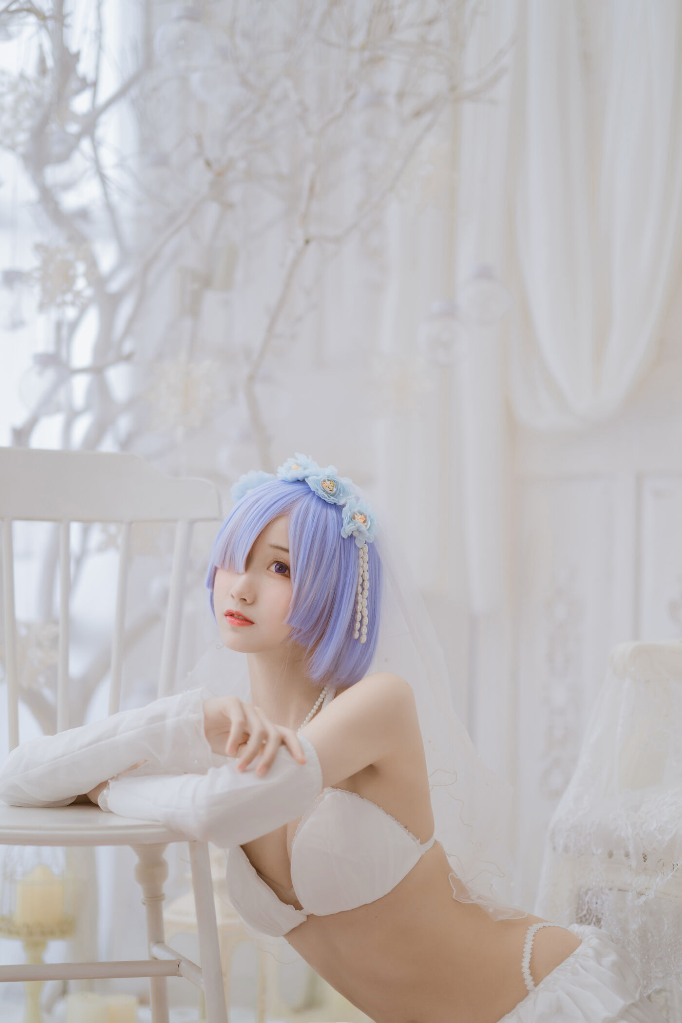 木绵绵OwO  蕾姆婚纱 [30P]插图9