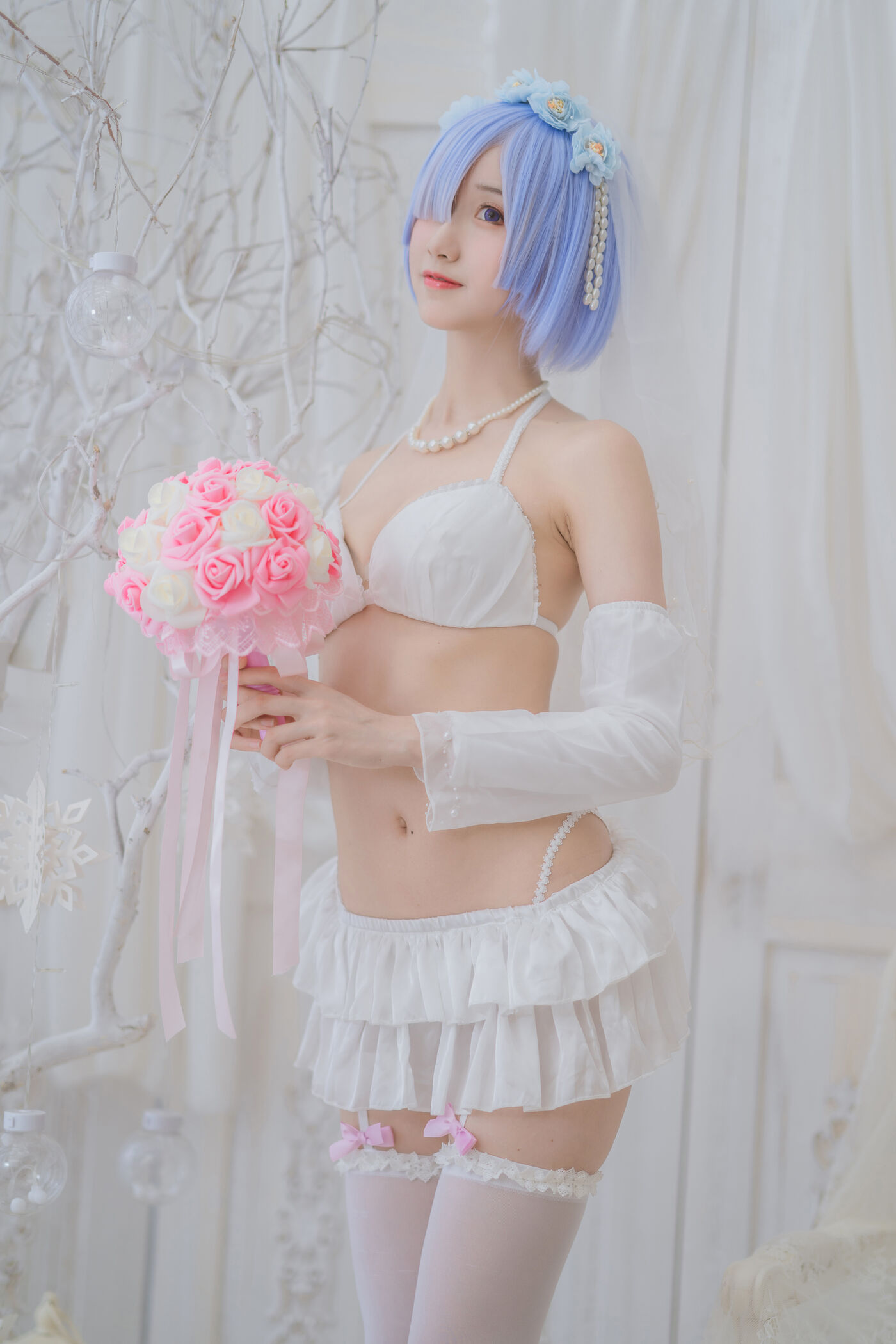木绵绵OwO  蕾姆婚纱 [30P]插图2