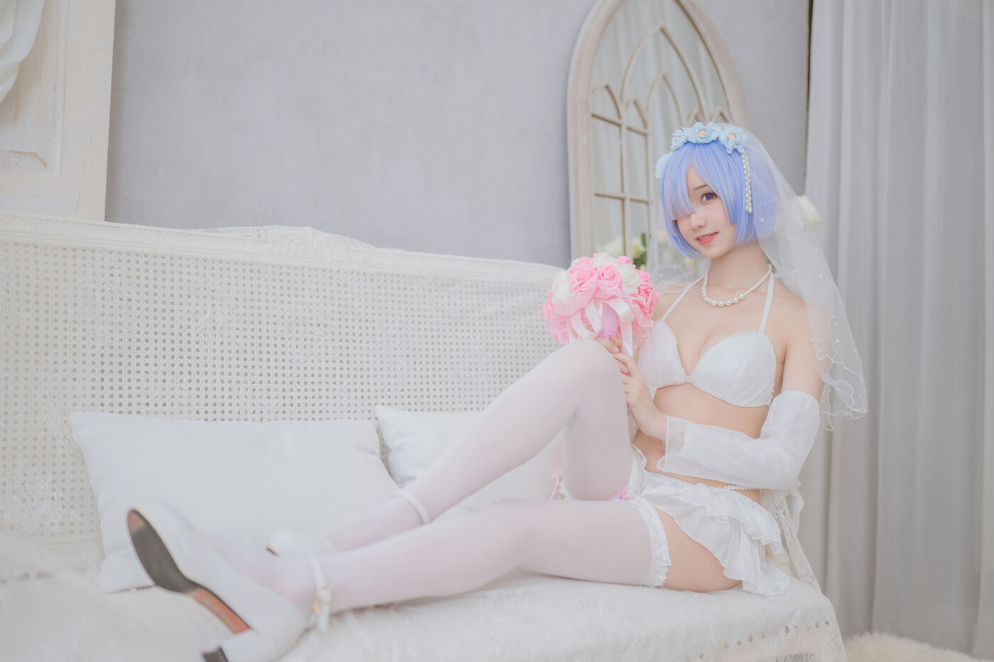 木绵绵OwO  蕾姆婚纱 [30P]插图3