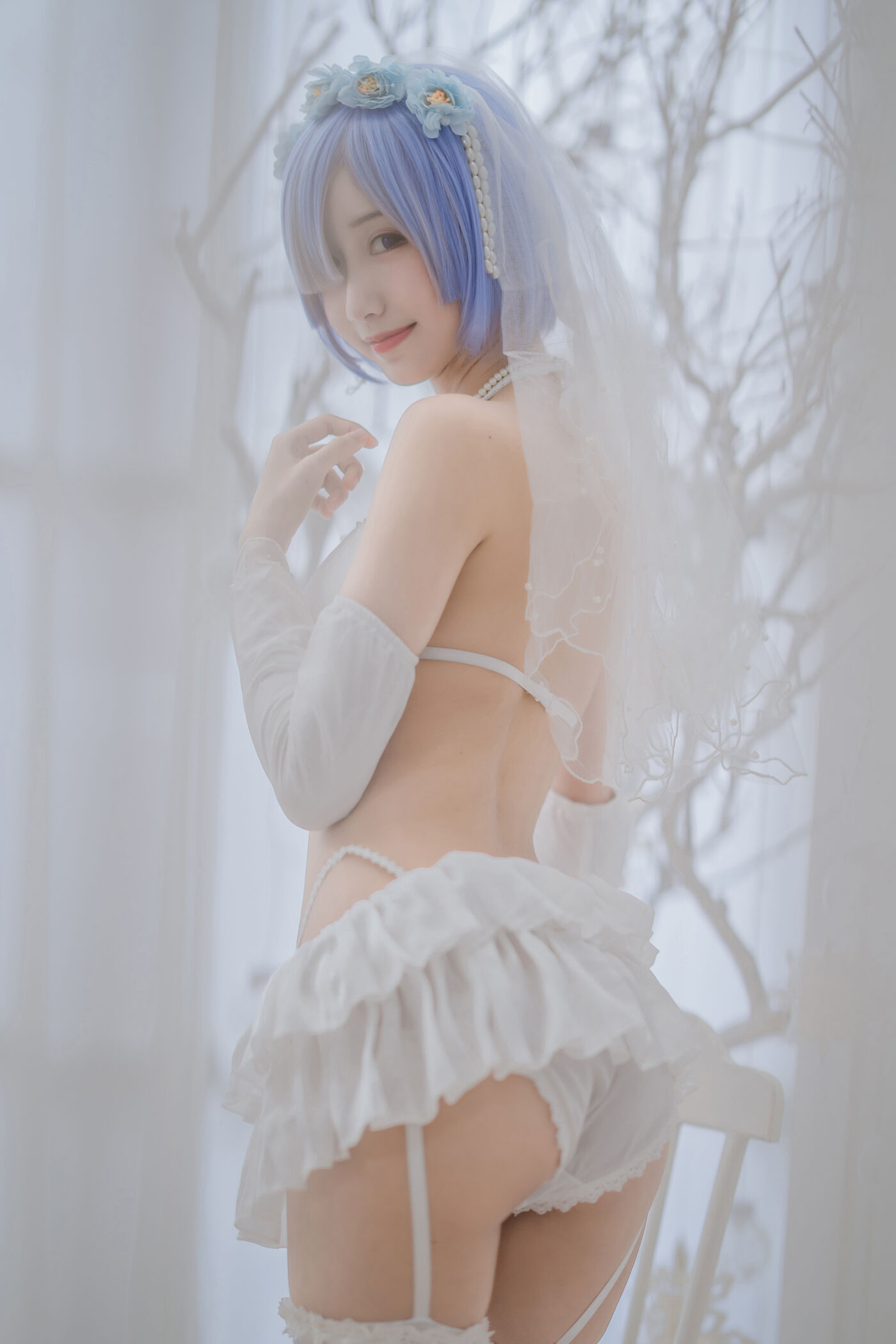 木绵绵OwO  蕾姆婚纱 [30P]插图5