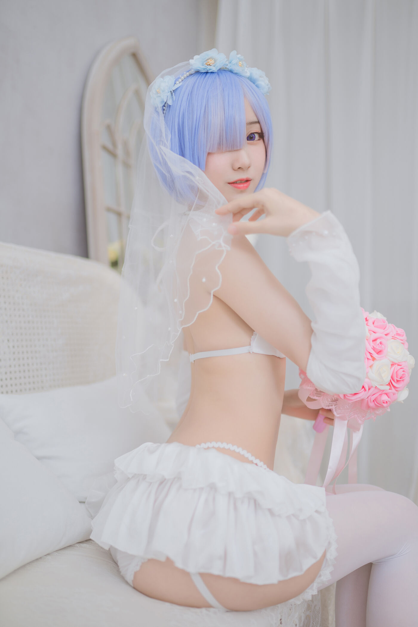 木绵绵OwO  蕾姆婚纱 [30P]插图7