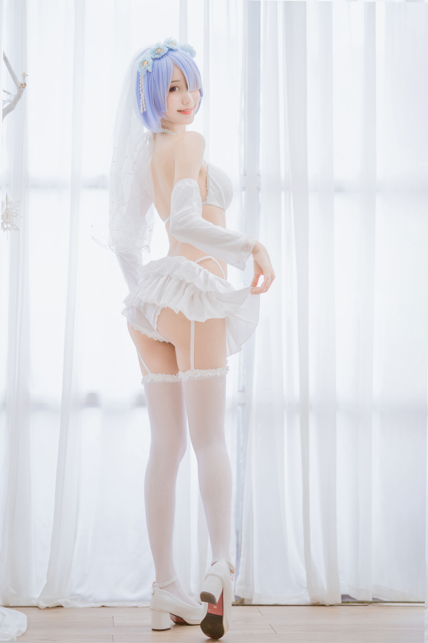 木绵绵OwO  蕾姆婚纱 [30P]插图2