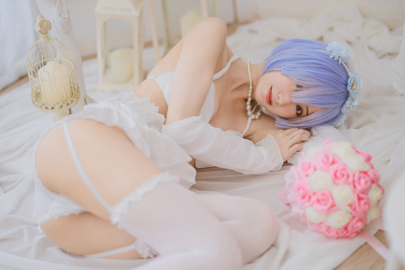 木绵绵OwO  蕾姆婚纱 [30P]插图5