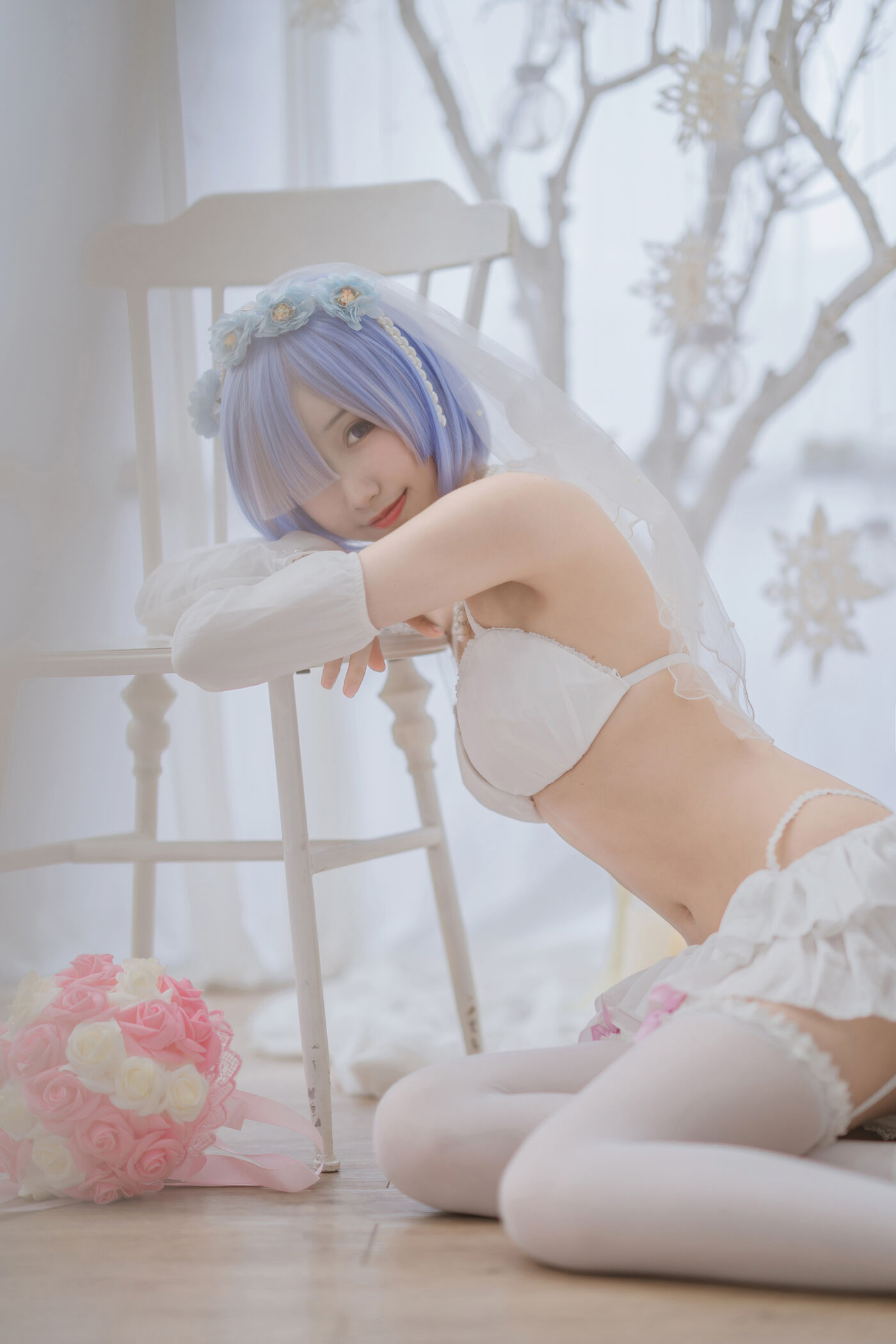 木绵绵OwO  蕾姆婚纱 [30P]插图6