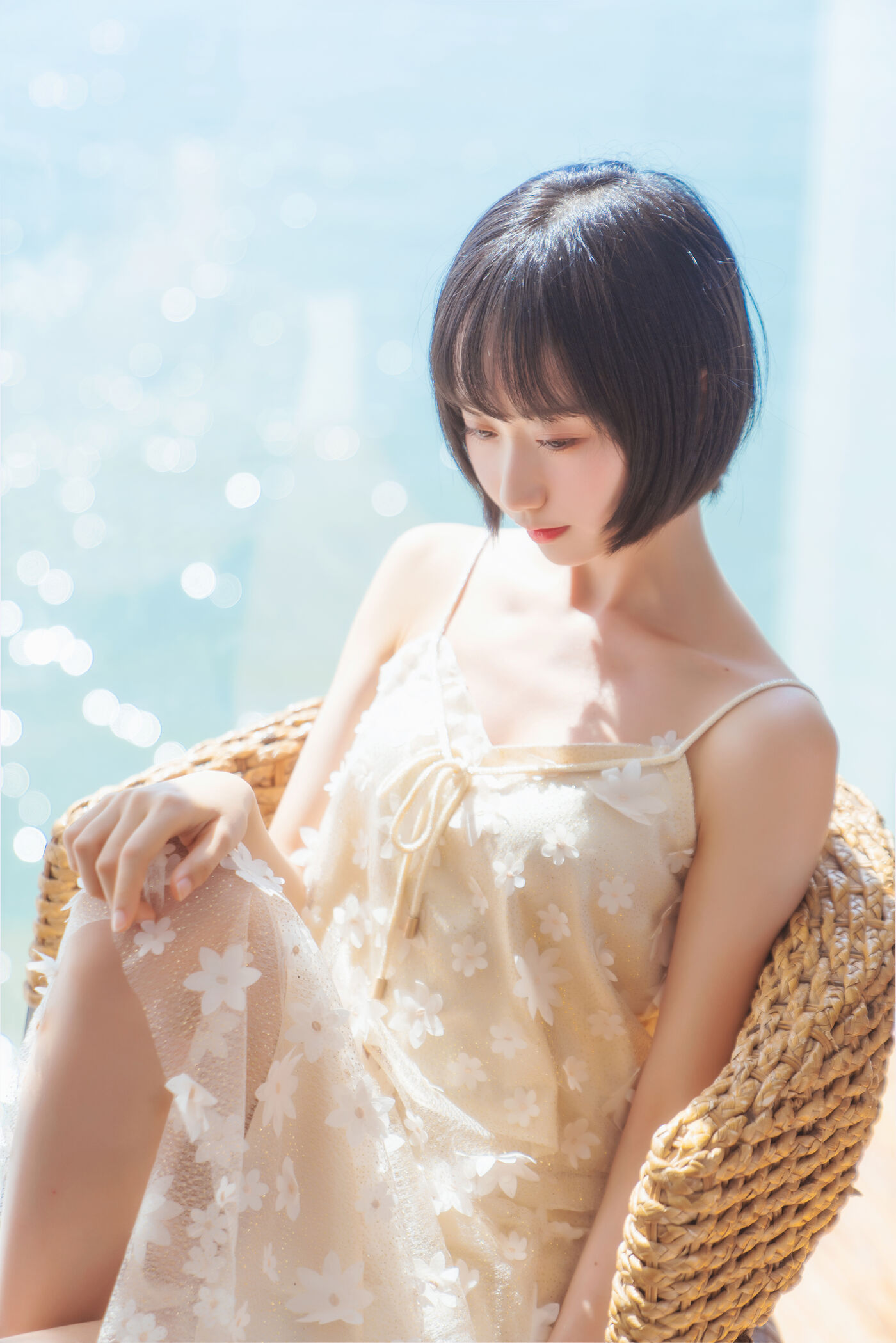 木绵绵OwO  暖冬的海 米色裙子 [22P]插图9