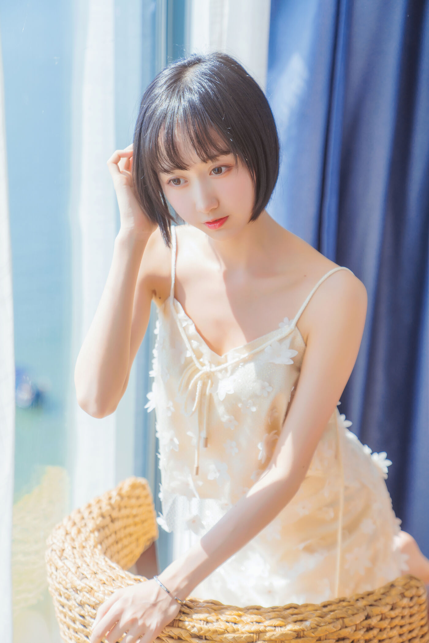木绵绵OwO  暖冬的海 米色裙子 [22P]插图3