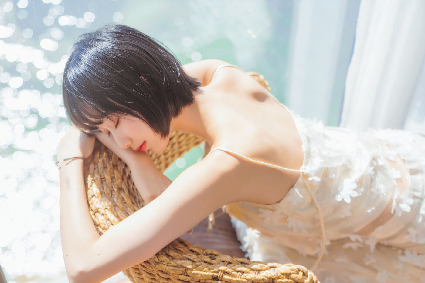 木绵绵OwO  暖冬的海 米色裙子 [22P]插图6