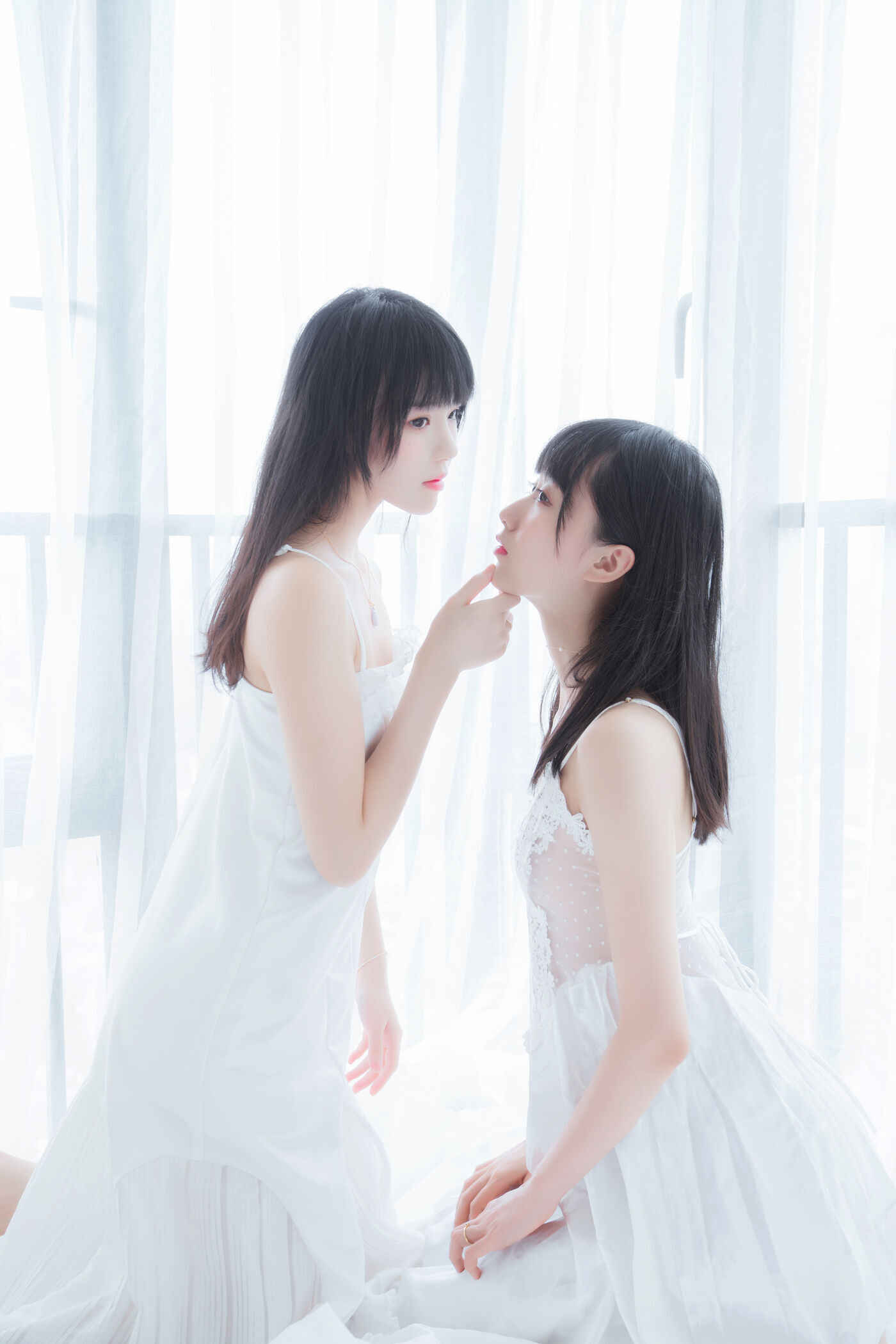 木绵绵OwO  ×桜桃喵 朝(白裙×白裙) [58P]插图9