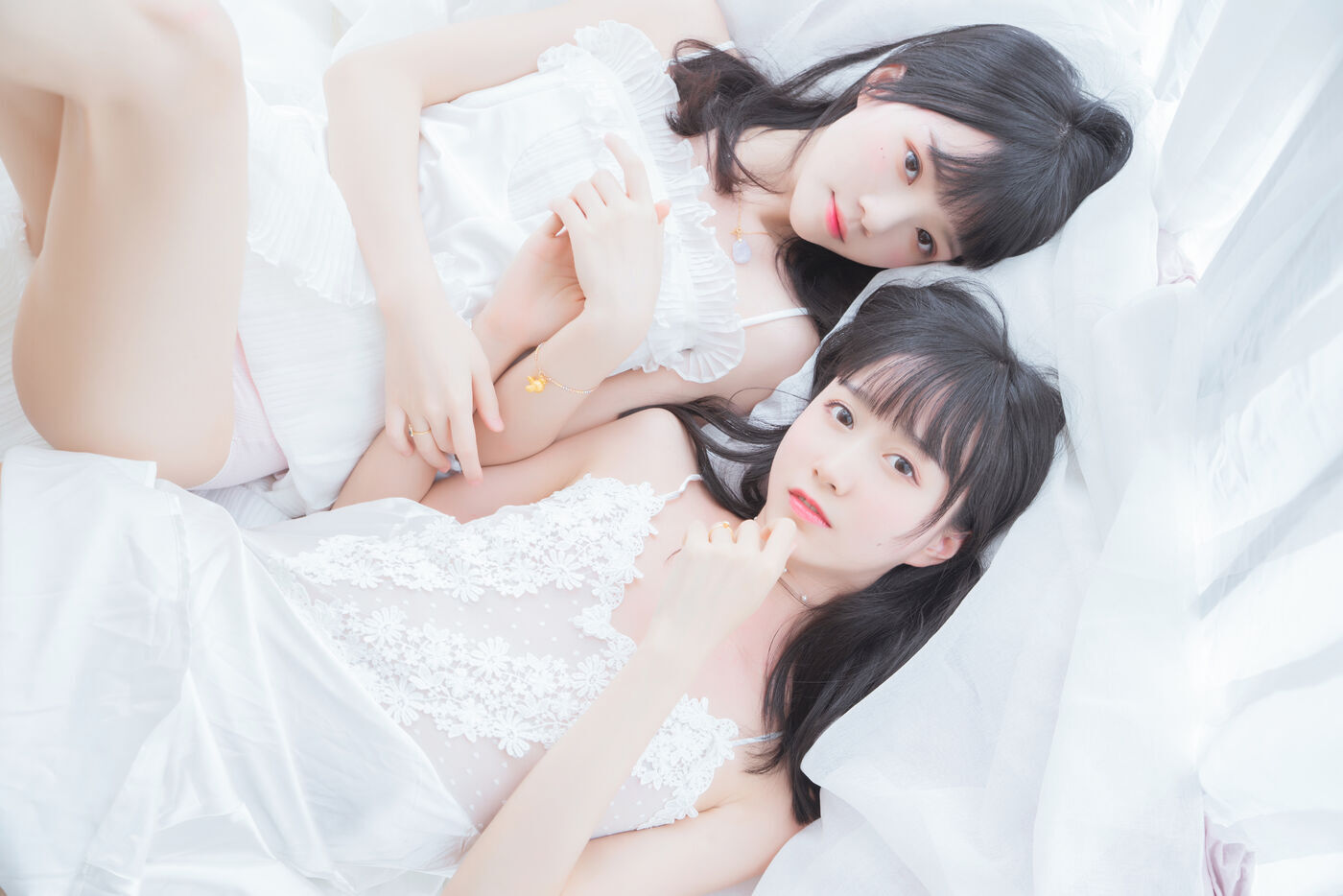 木绵绵OwO  ×桜桃喵 朝(白裙×白裙) [58P]插图5