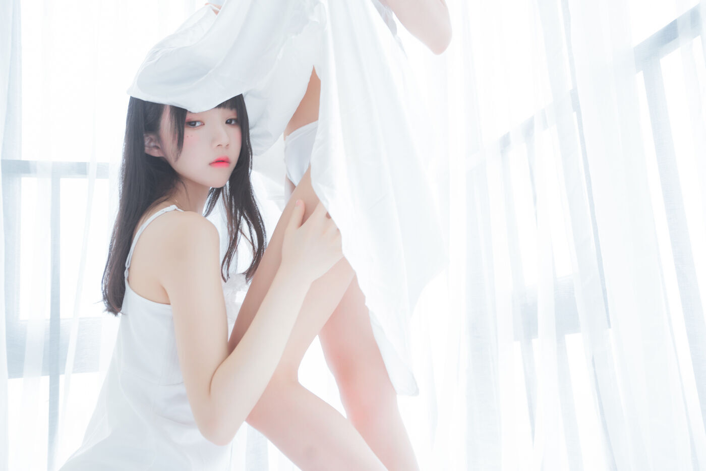 木绵绵OwO  ×桜桃喵 朝(白裙×白裙) [58P]插图