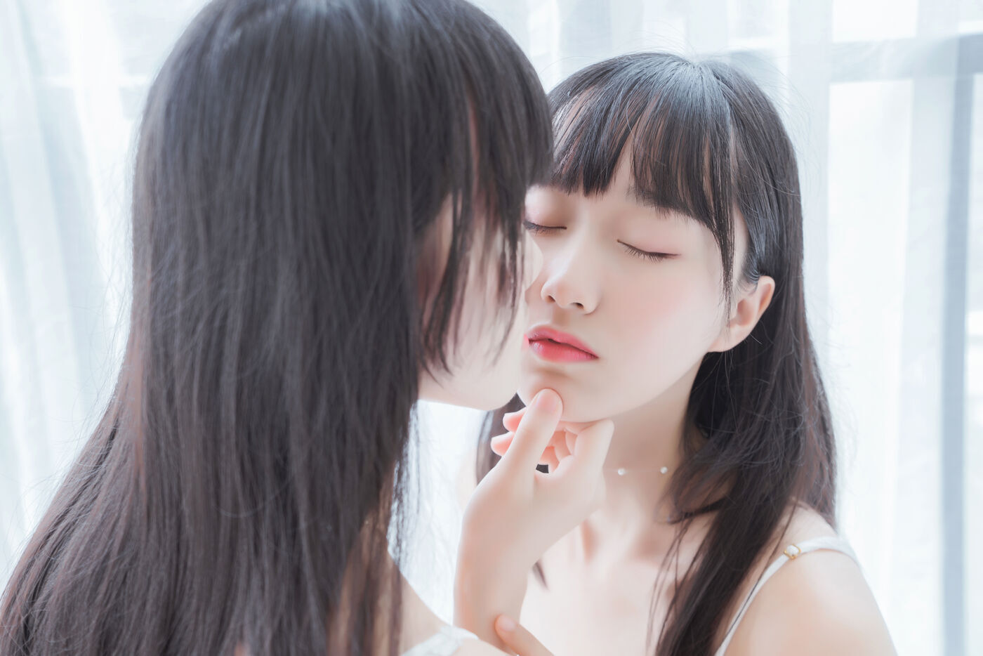 木绵绵OwO  ×桜桃喵 朝(白裙×白裙) [58P]插图1