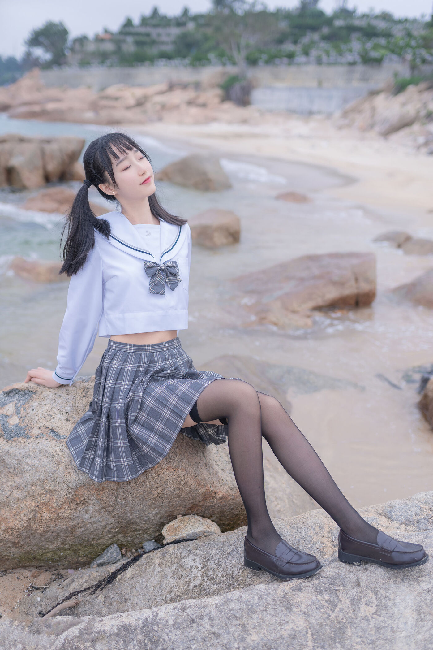 木绵绵OwO  海边JK [40P]插图5