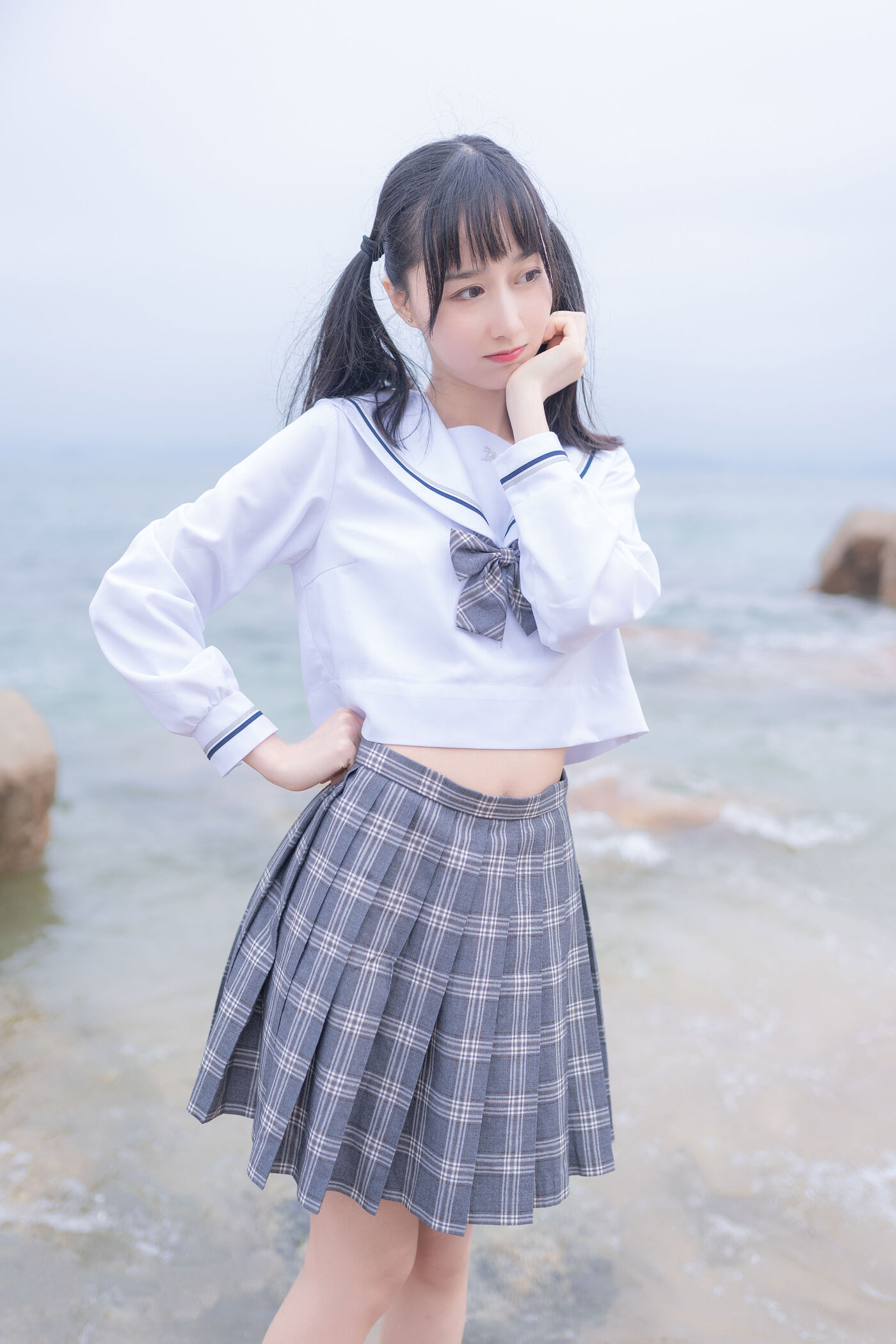 木绵绵OwO  海边JK [40P]插图6