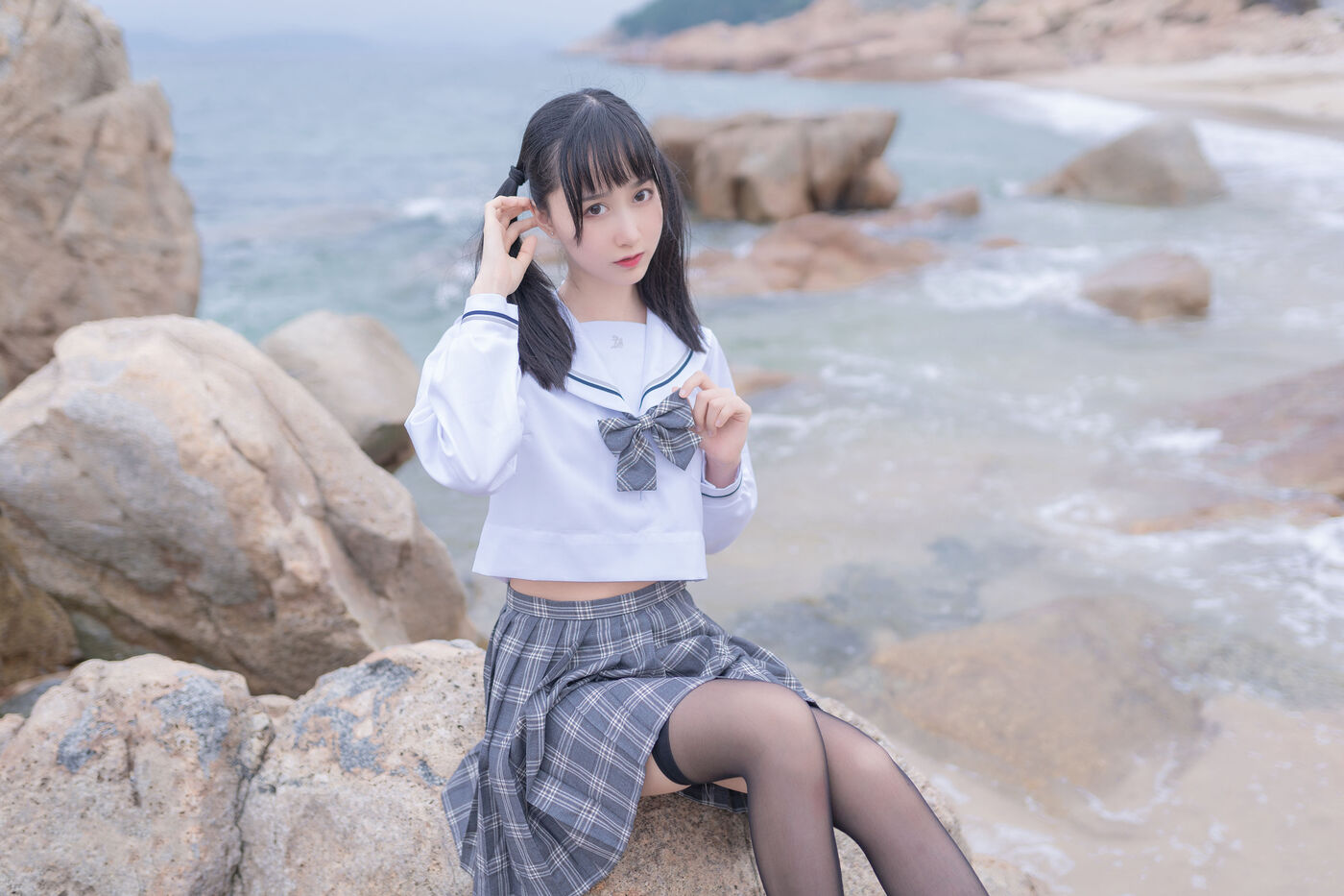 木绵绵OwO  海边JK [40P]插图4