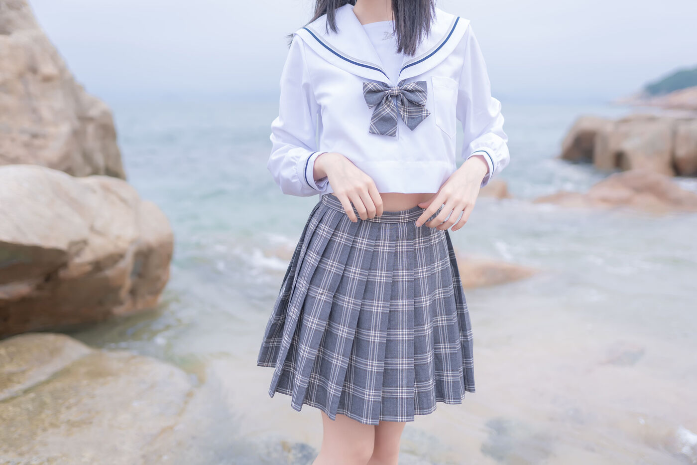 木绵绵OwO  海边JK [40P]插图6