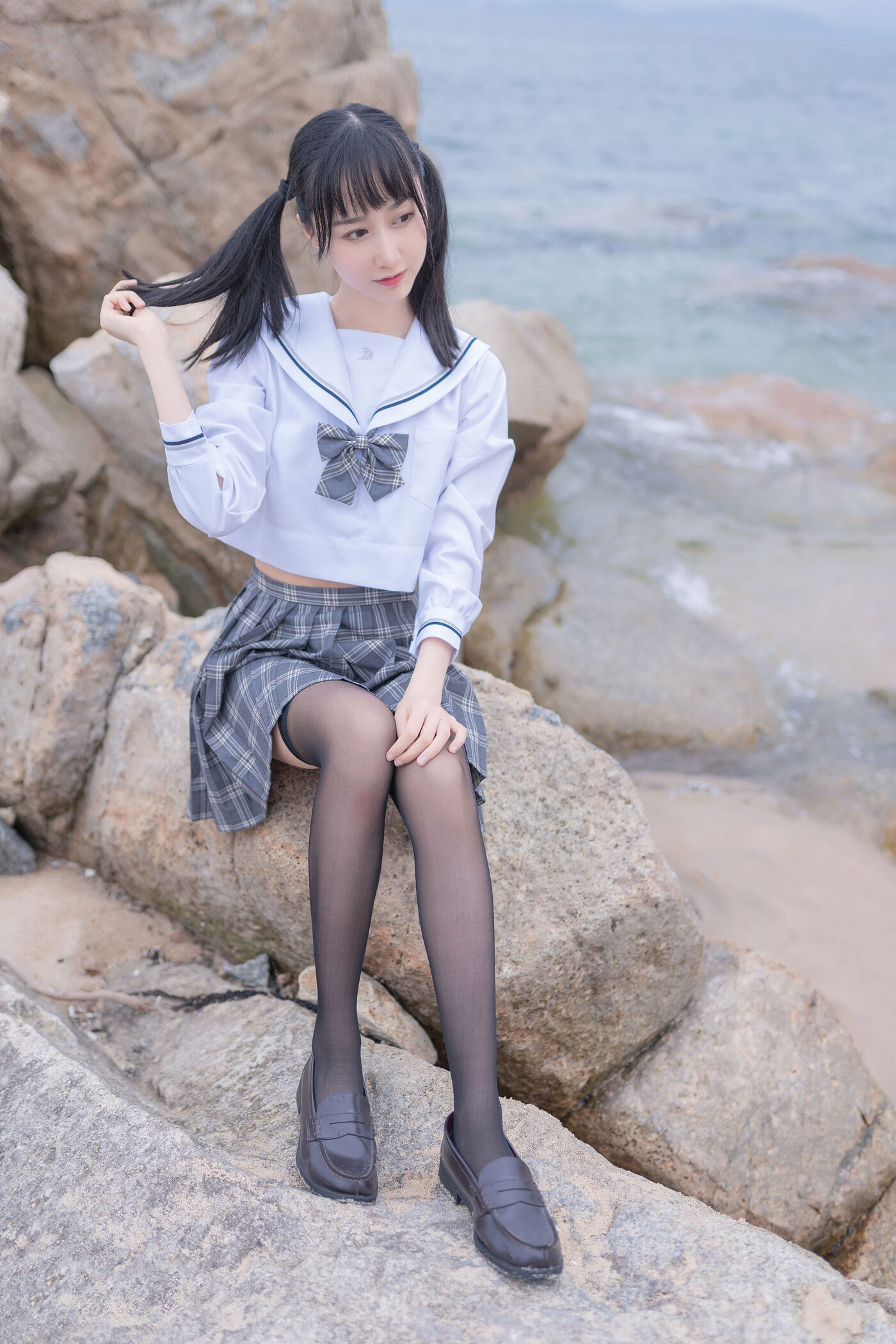 木绵绵OwO  海边JK [40P]插图7