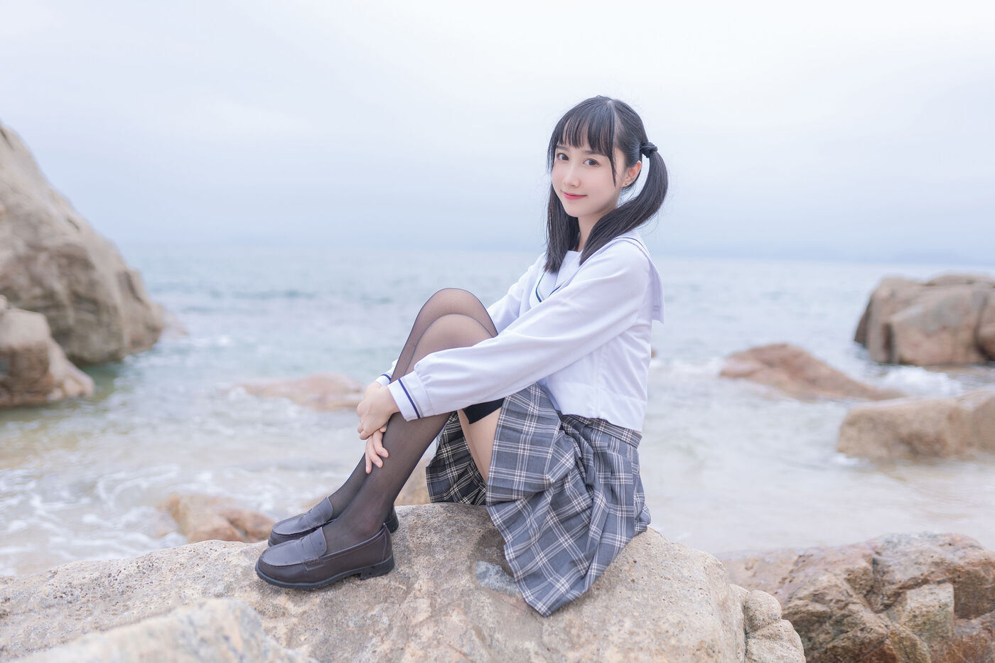 木绵绵OwO  海边JK [40P]插图9
