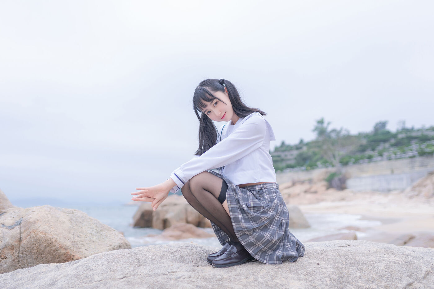 木绵绵OwO  海边JK [40P]插图4