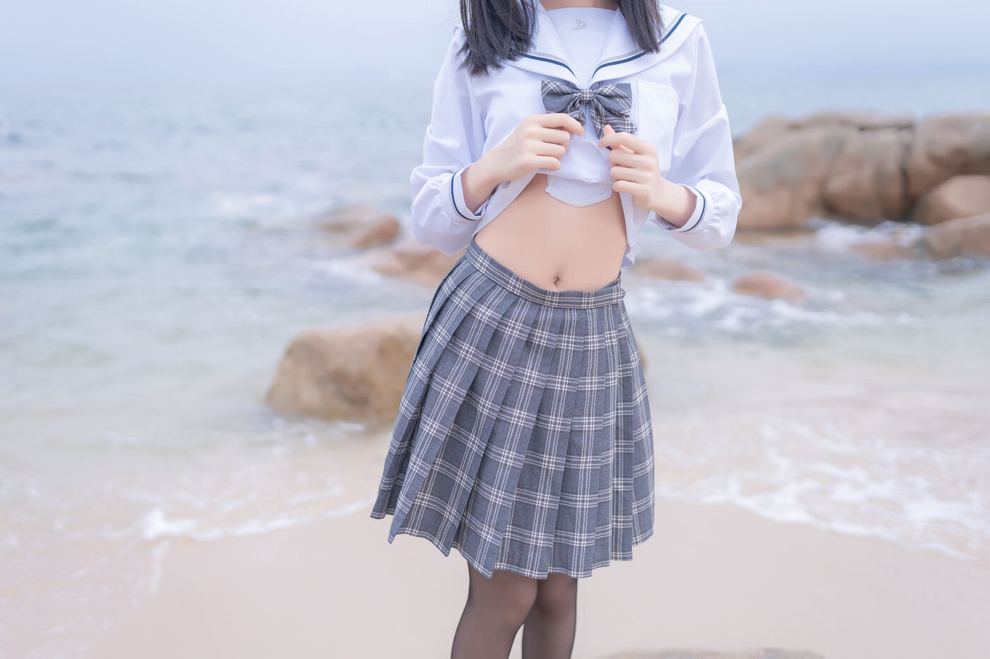 木绵绵OwO  海边JK [40P]插图5