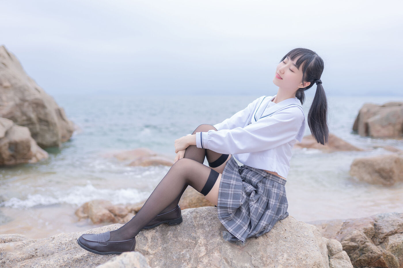 木绵绵OwO  海边JK [40P]插图6