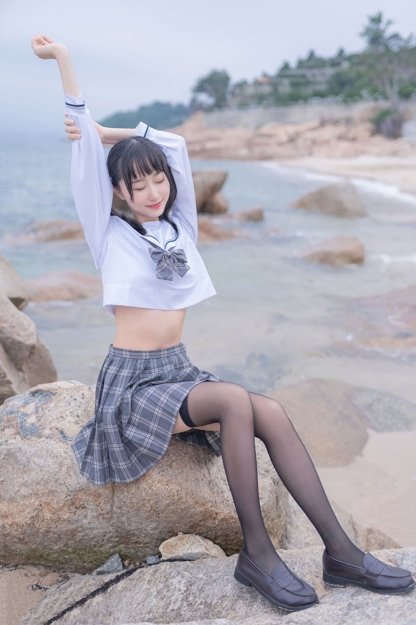 木绵绵OwO  海边JK [40P]插图8