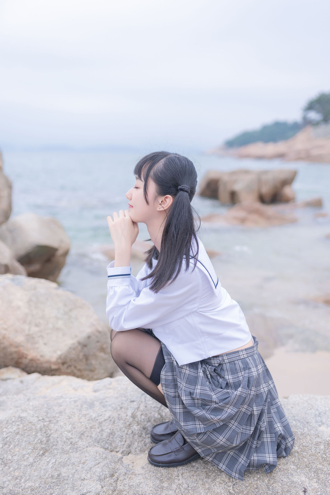 木绵绵OwO  海边JK [40P]插图4