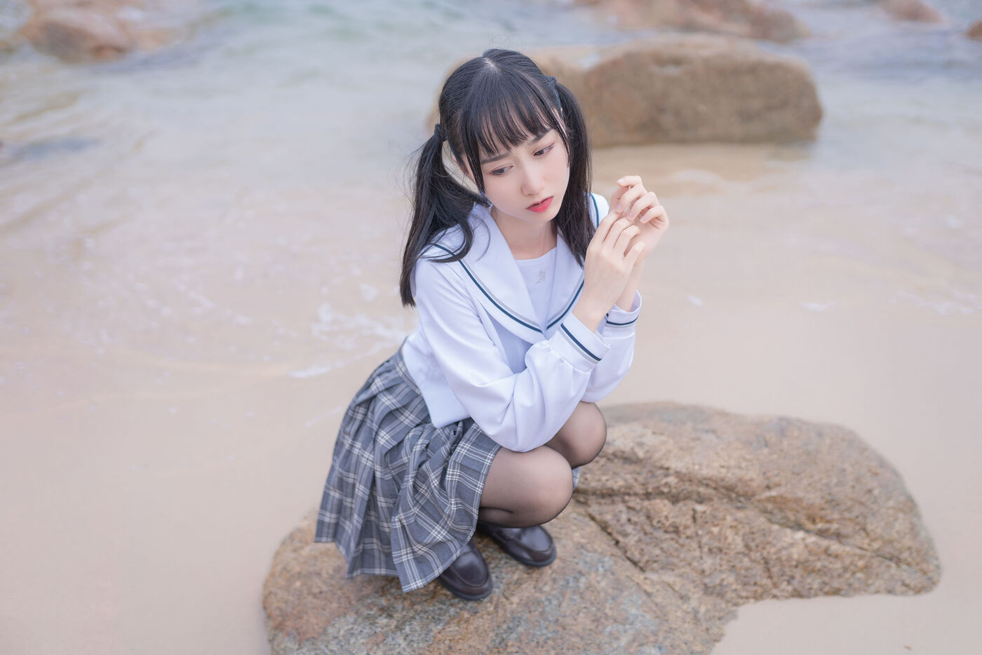 木绵绵OwO  海边JK [40P]插图6