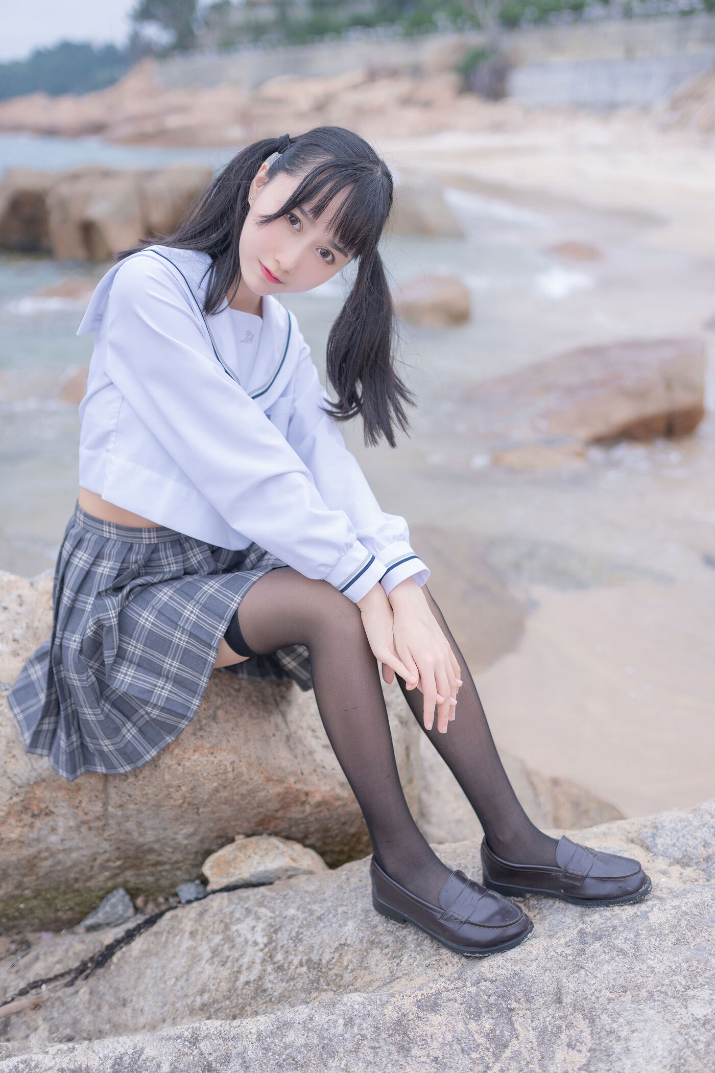 木绵绵OwO  海边JK [40P]插图7
