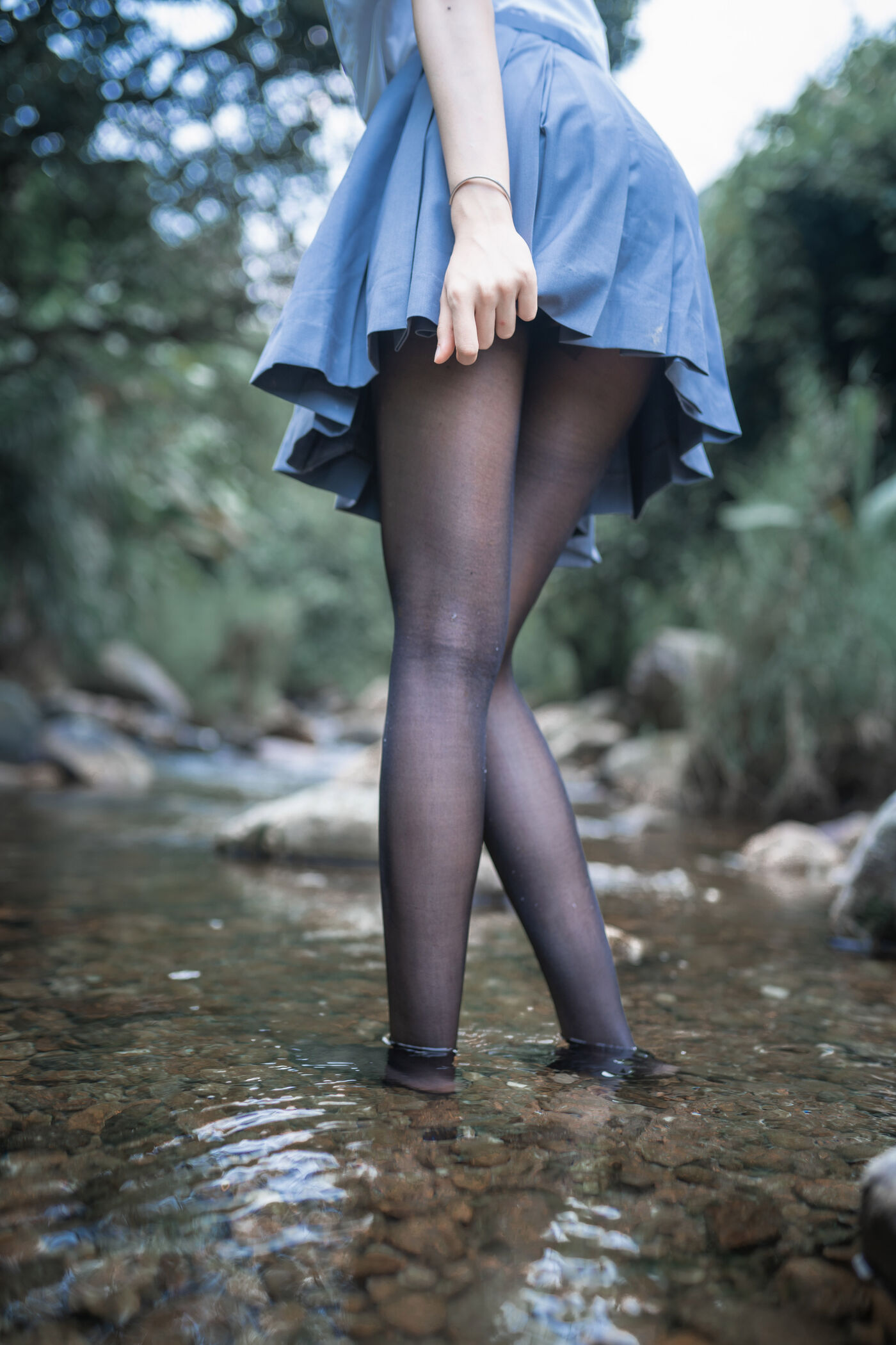木绵绵OwO  水色溪边制服 [51P]插图