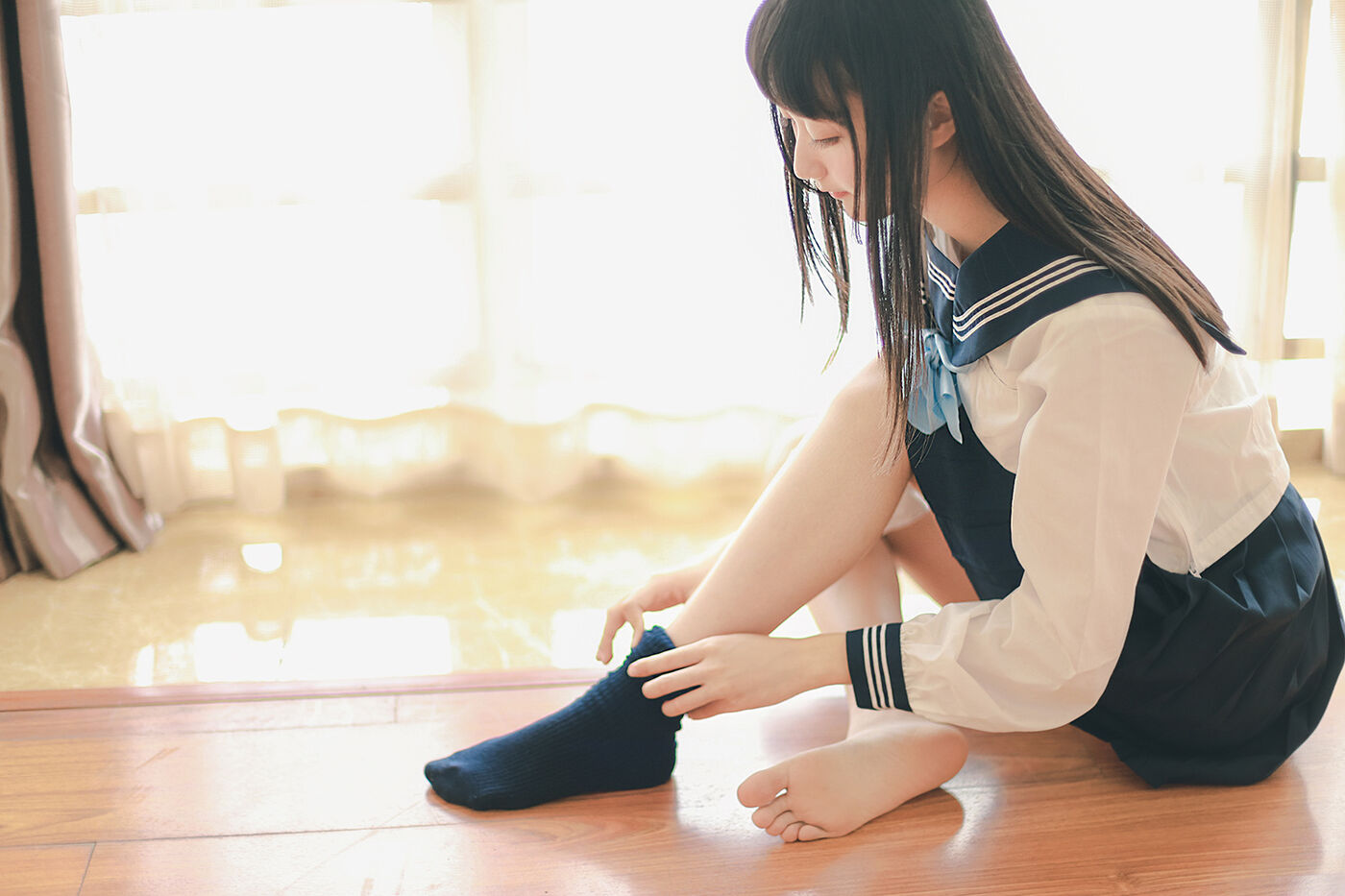 木绵绵OwO  水手服cos大图 [27P]插图