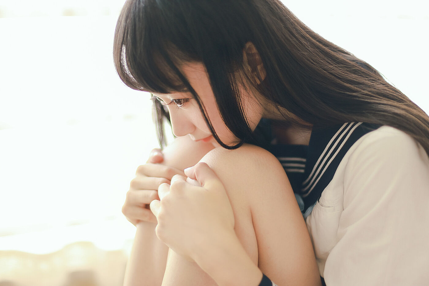 木绵绵OwO  水手服cos大图 [27P]插图1
