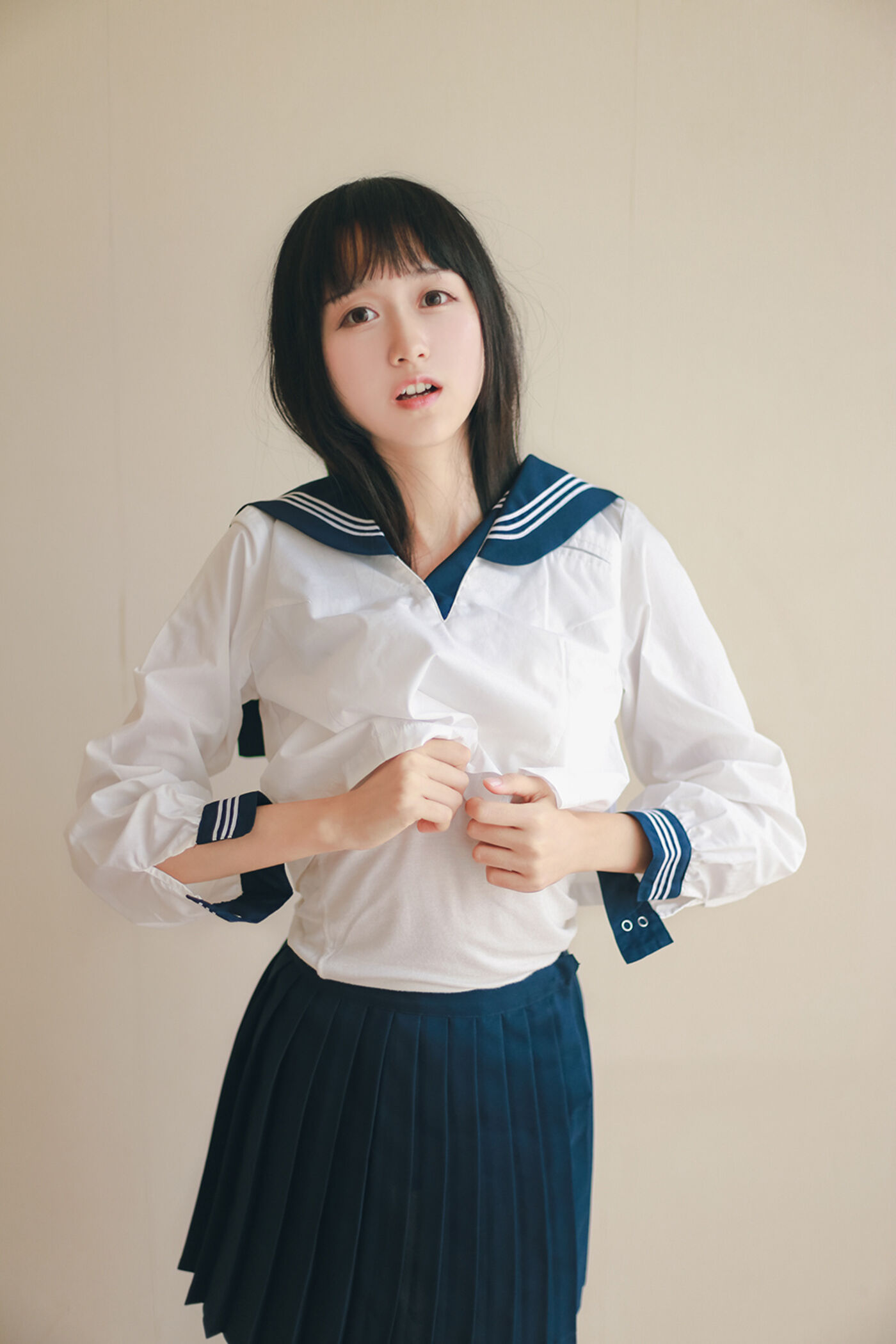 木绵绵OwO  水手服cos大图 [27P]插图5