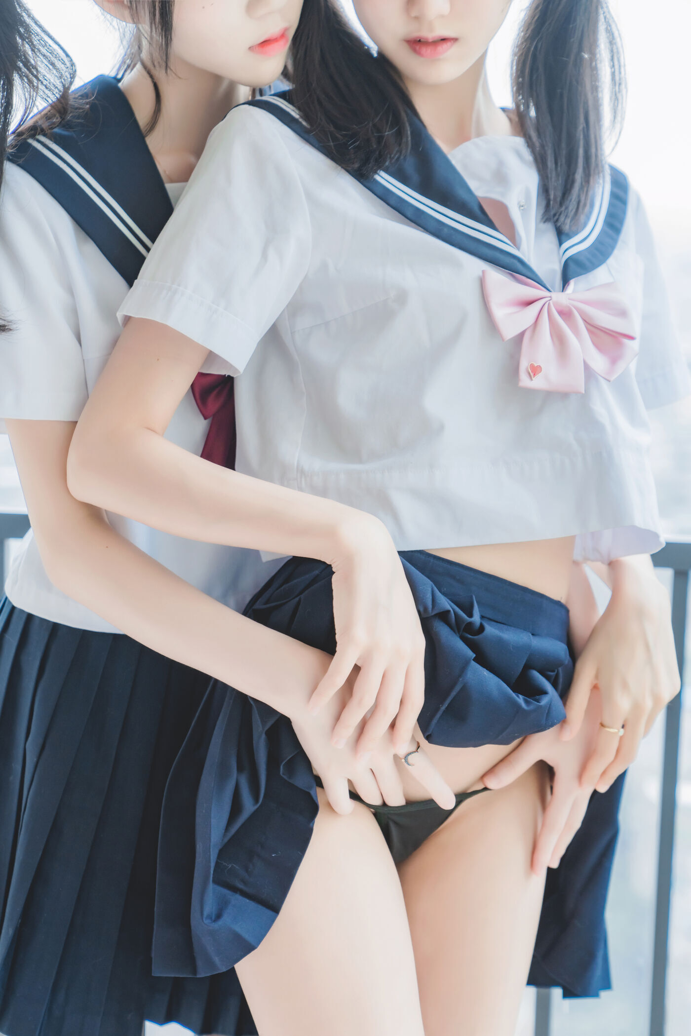 木绵绵OwO  ×桜桃喵 她(制服×制服) [38P]插图6