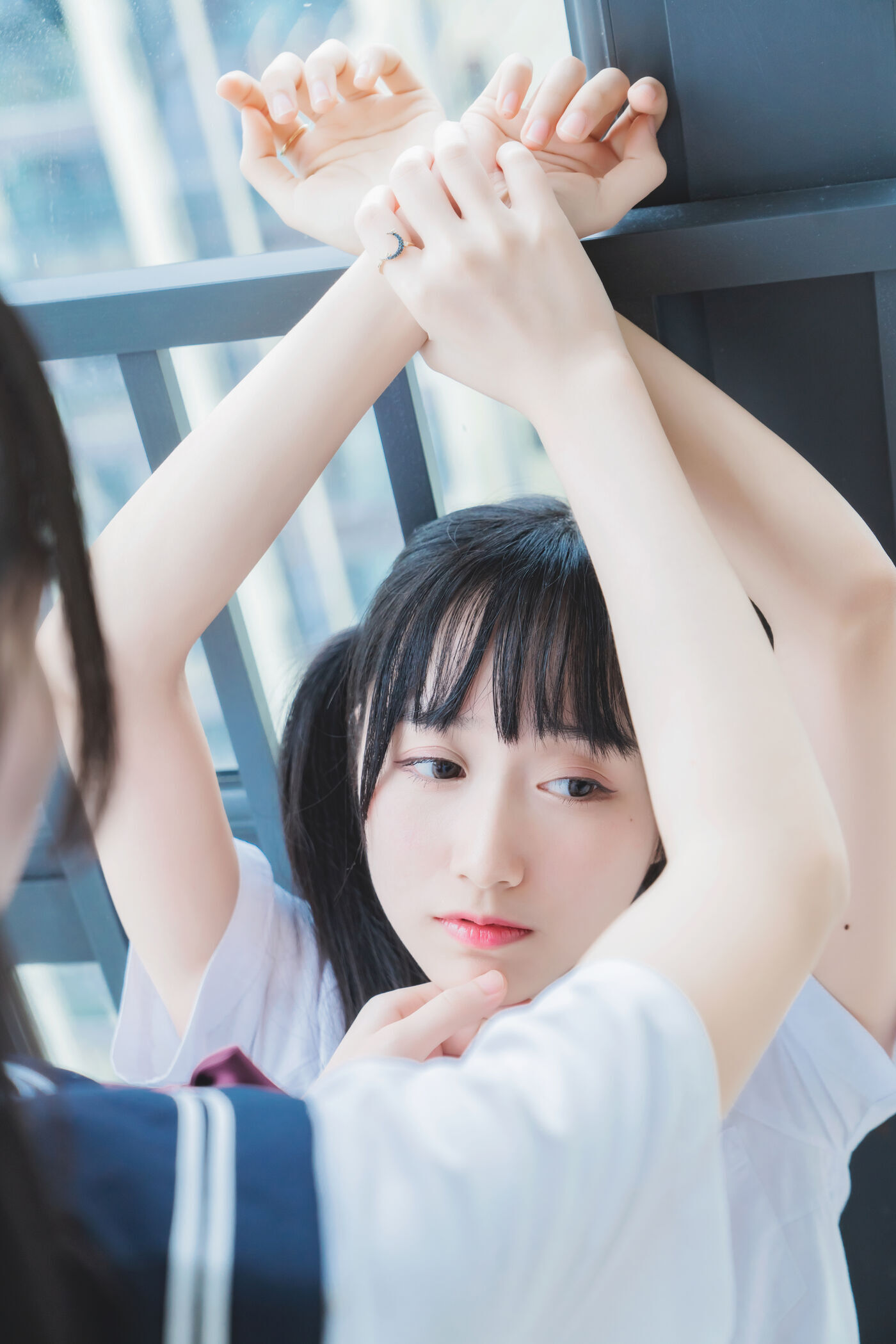 木绵绵OwO  ×桜桃喵 她(制服×制服) [38P]插图7