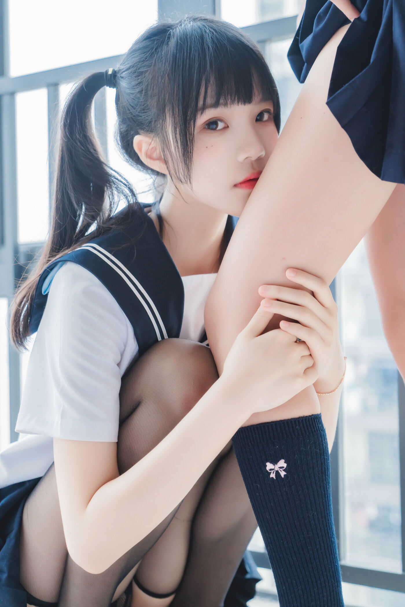 木绵绵OwO  ×桜桃喵 她(制服×制服) [38P]插图