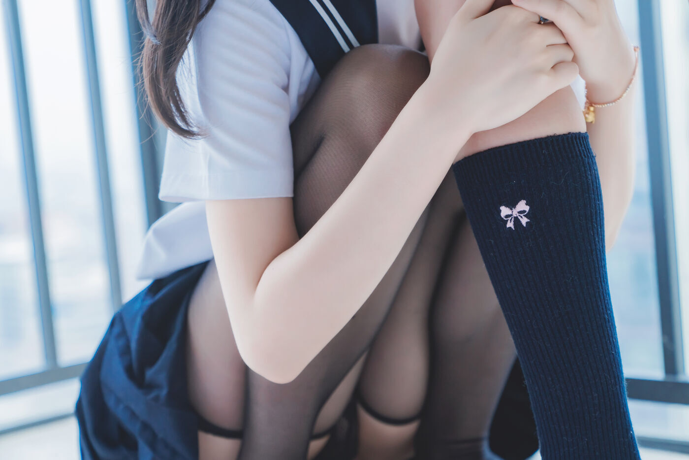 木绵绵OwO  ×桜桃喵 她(制服×制服) [38P]插图8