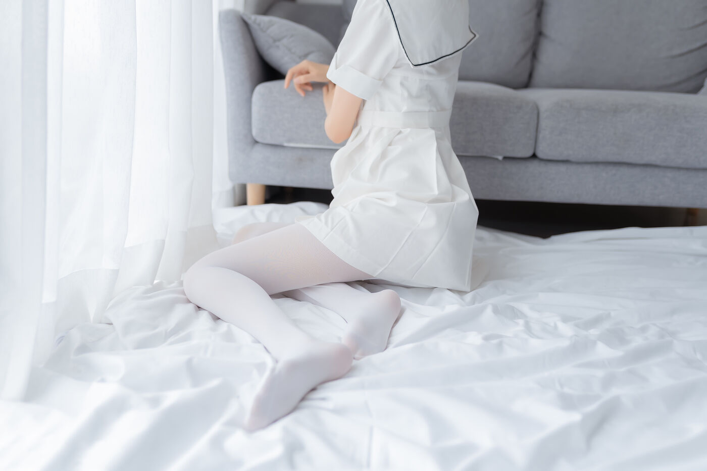 木绵绵OwO  纯情白裙 [40P]插图6