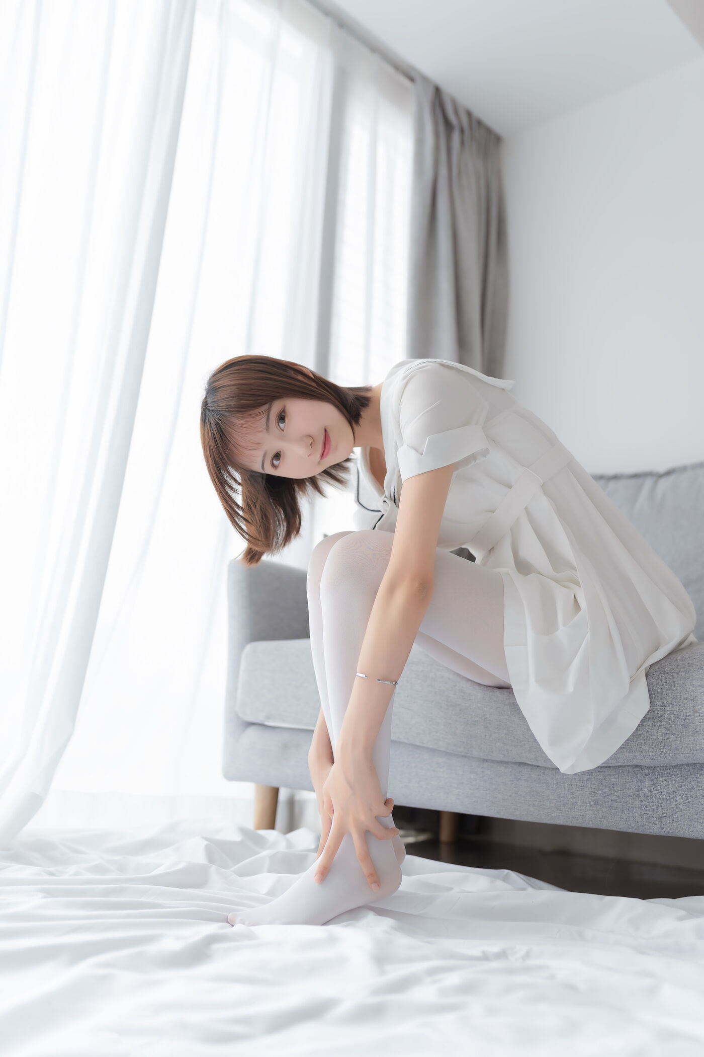 木绵绵OwO  纯情白裙 [40P]插图4
