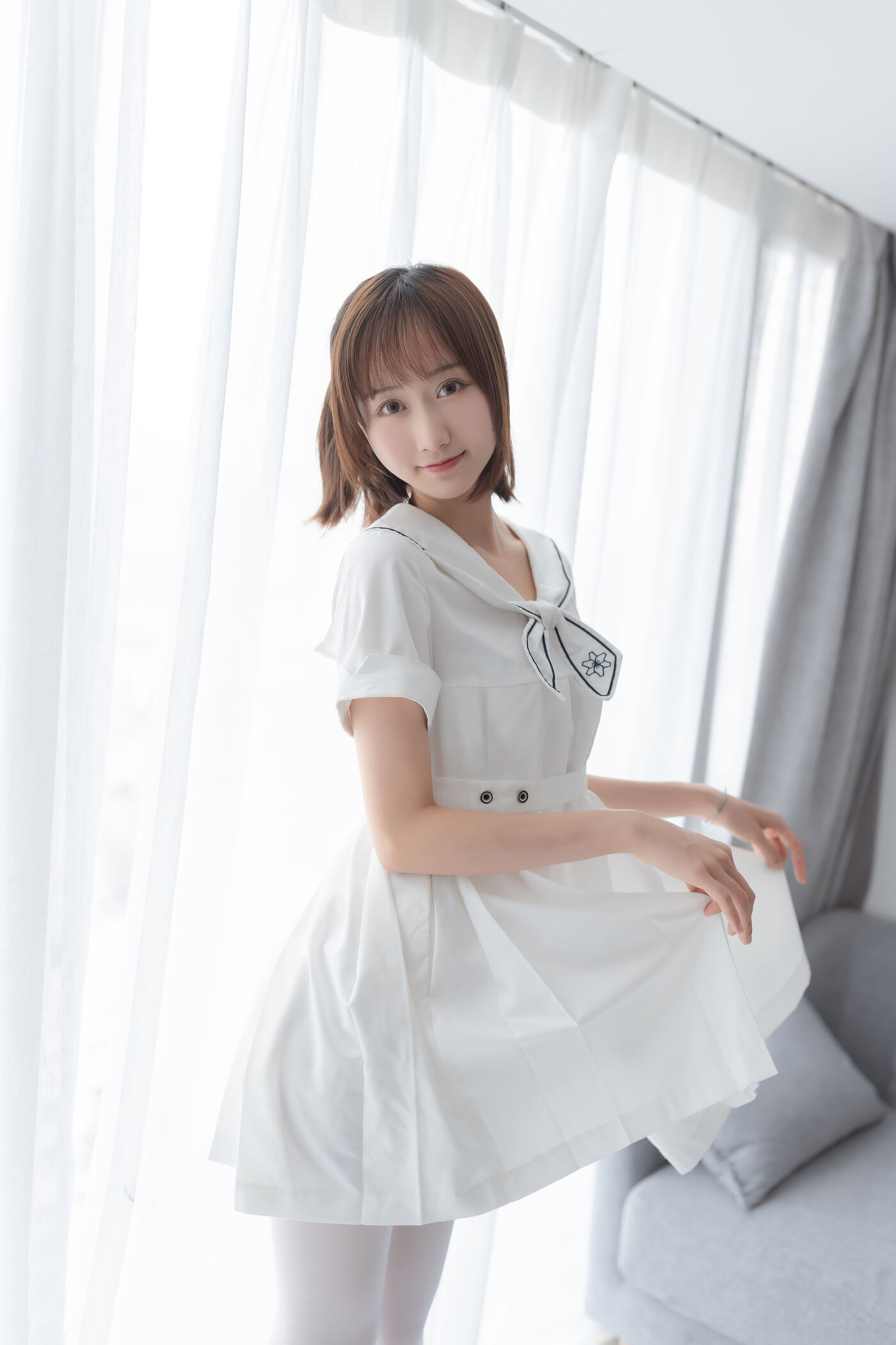 木绵绵OwO  纯情白裙 [40P]插图4