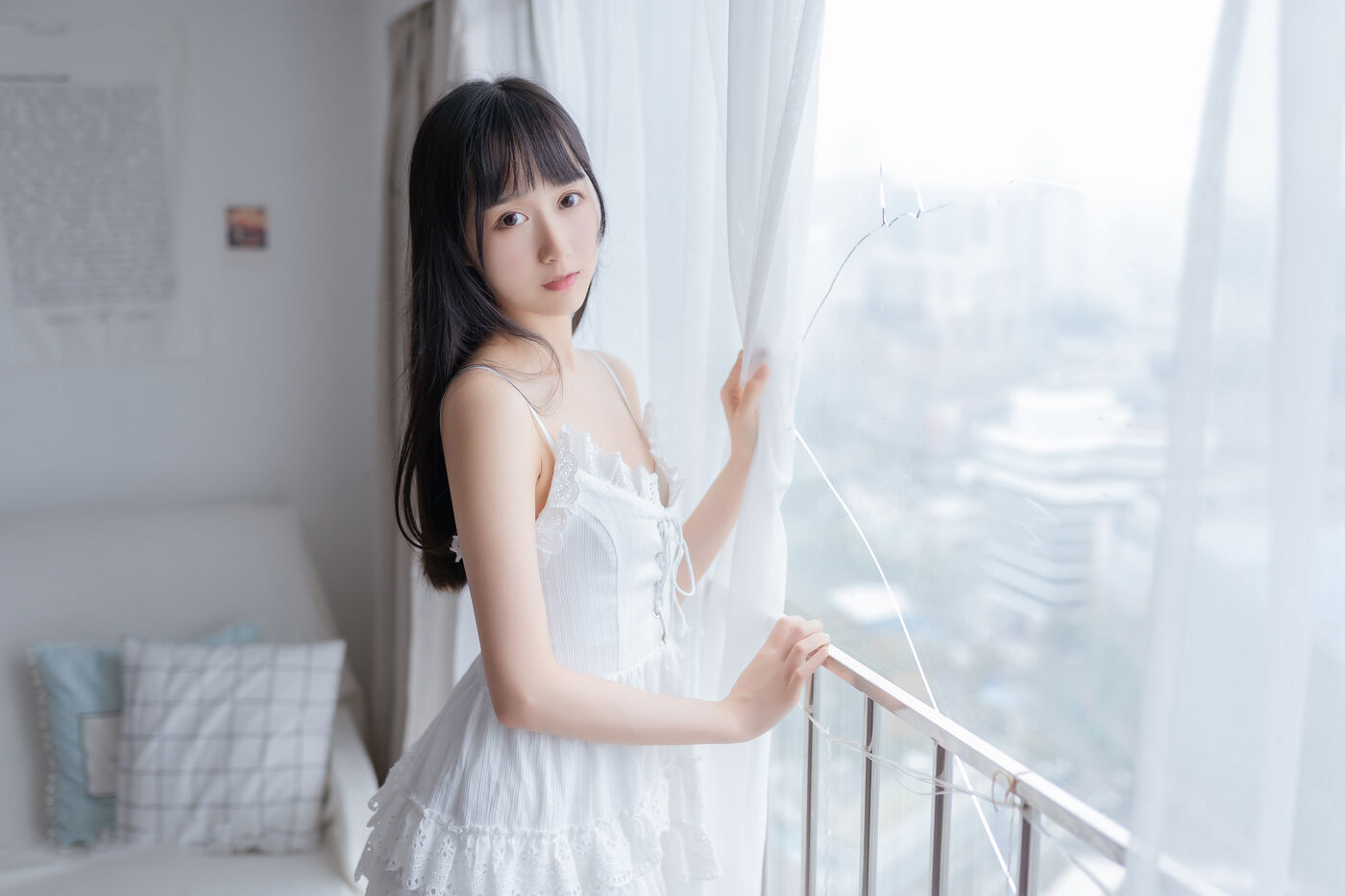 木绵绵OwO  白色睡裙 [40P]插图