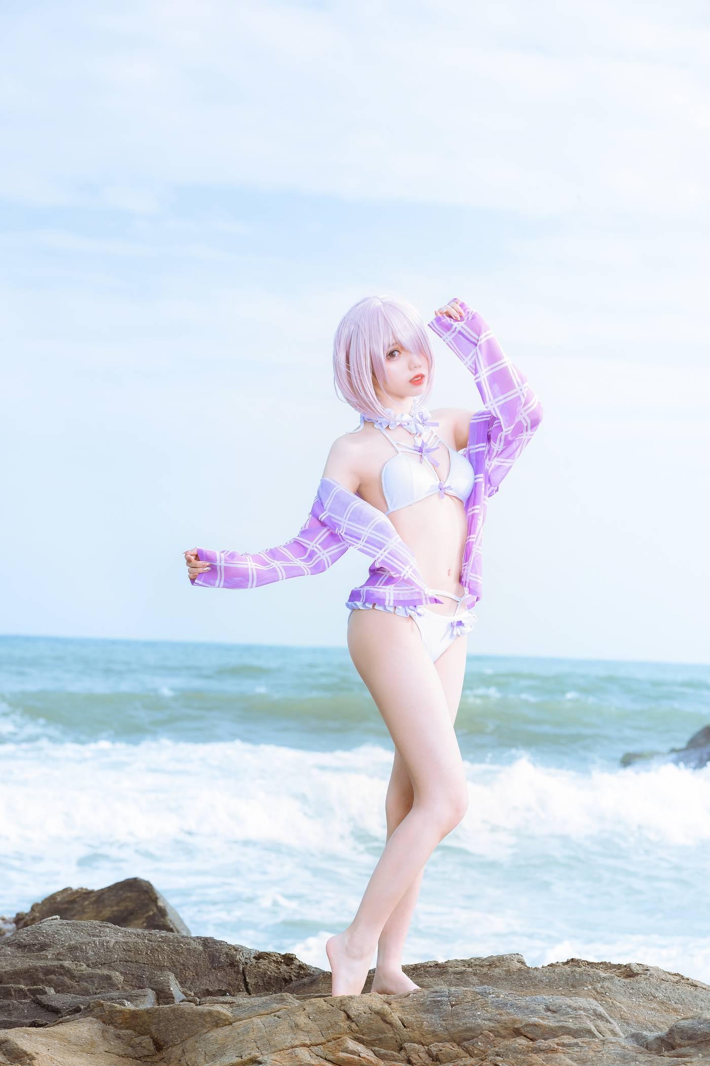 果咩酱w – NO.18 海边玛修 [35P]插图